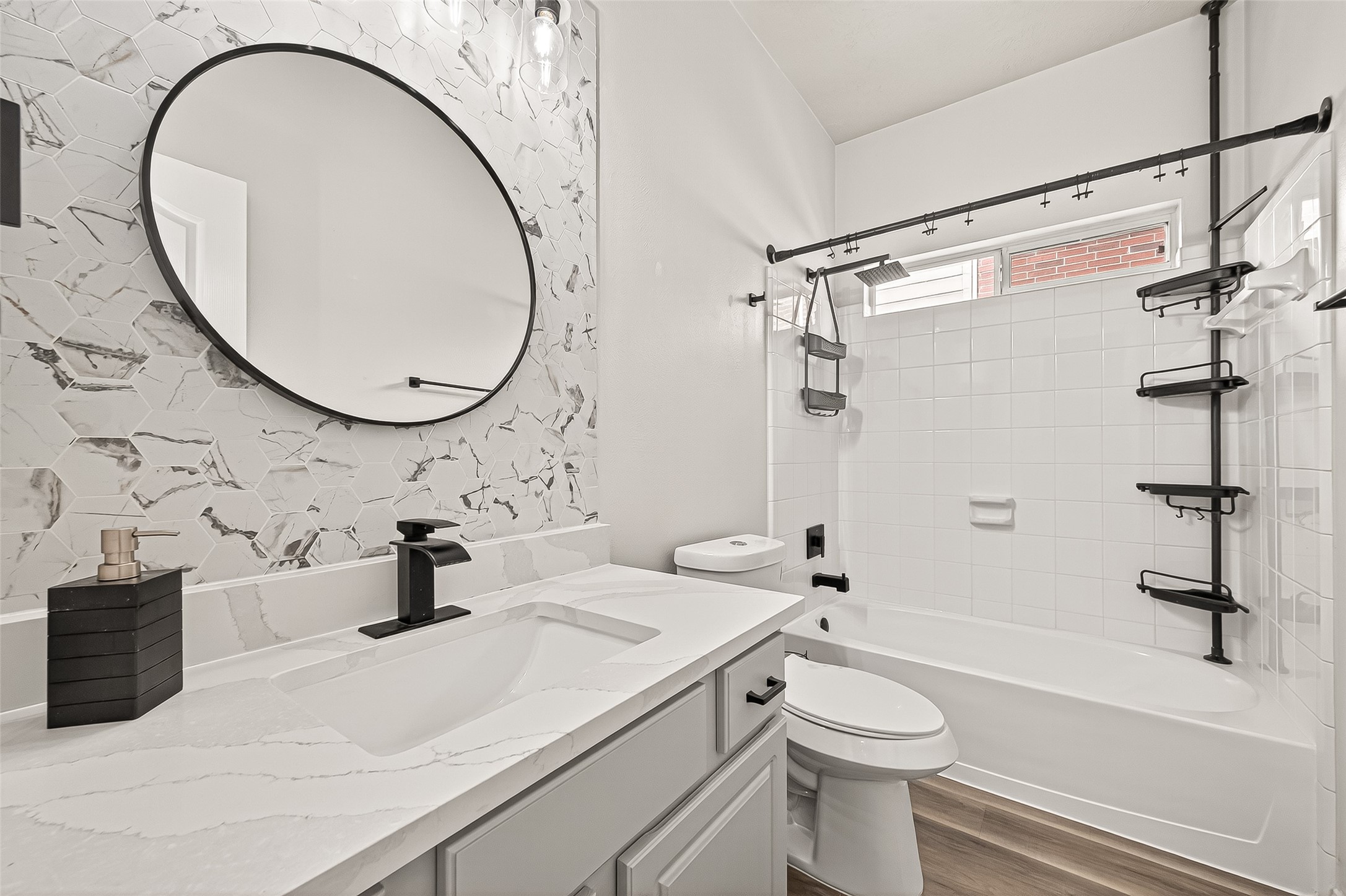 19343 Dickson Park Drive Spring, TX 77373 - Photo 33 of 49 a bathroom with a sink a toilet and a mirror