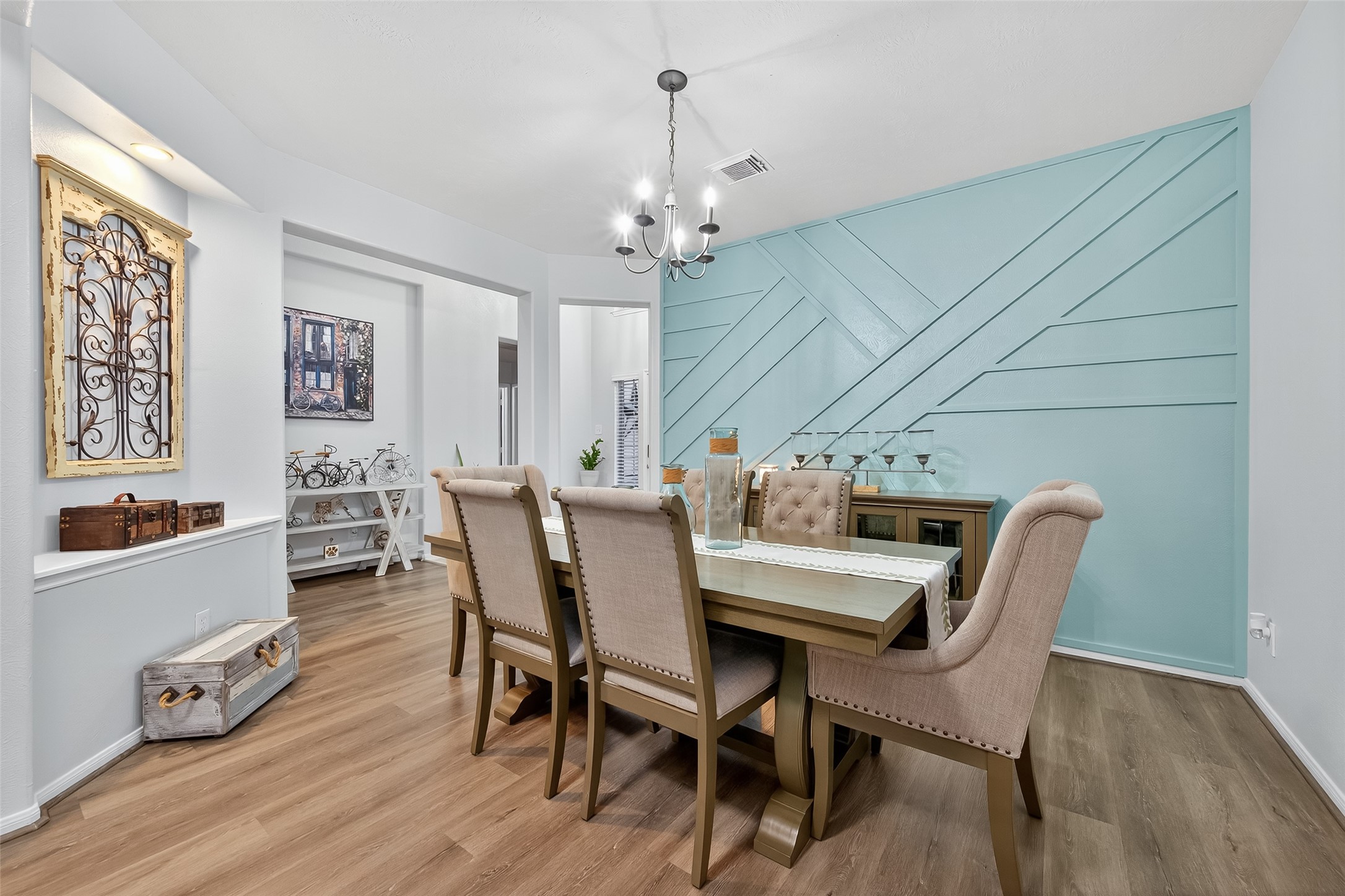 19343 Dickson Park Drive Spring, TX 77373 - Photo 7 of 49 a view of a dining room with furniture window and wooden floor