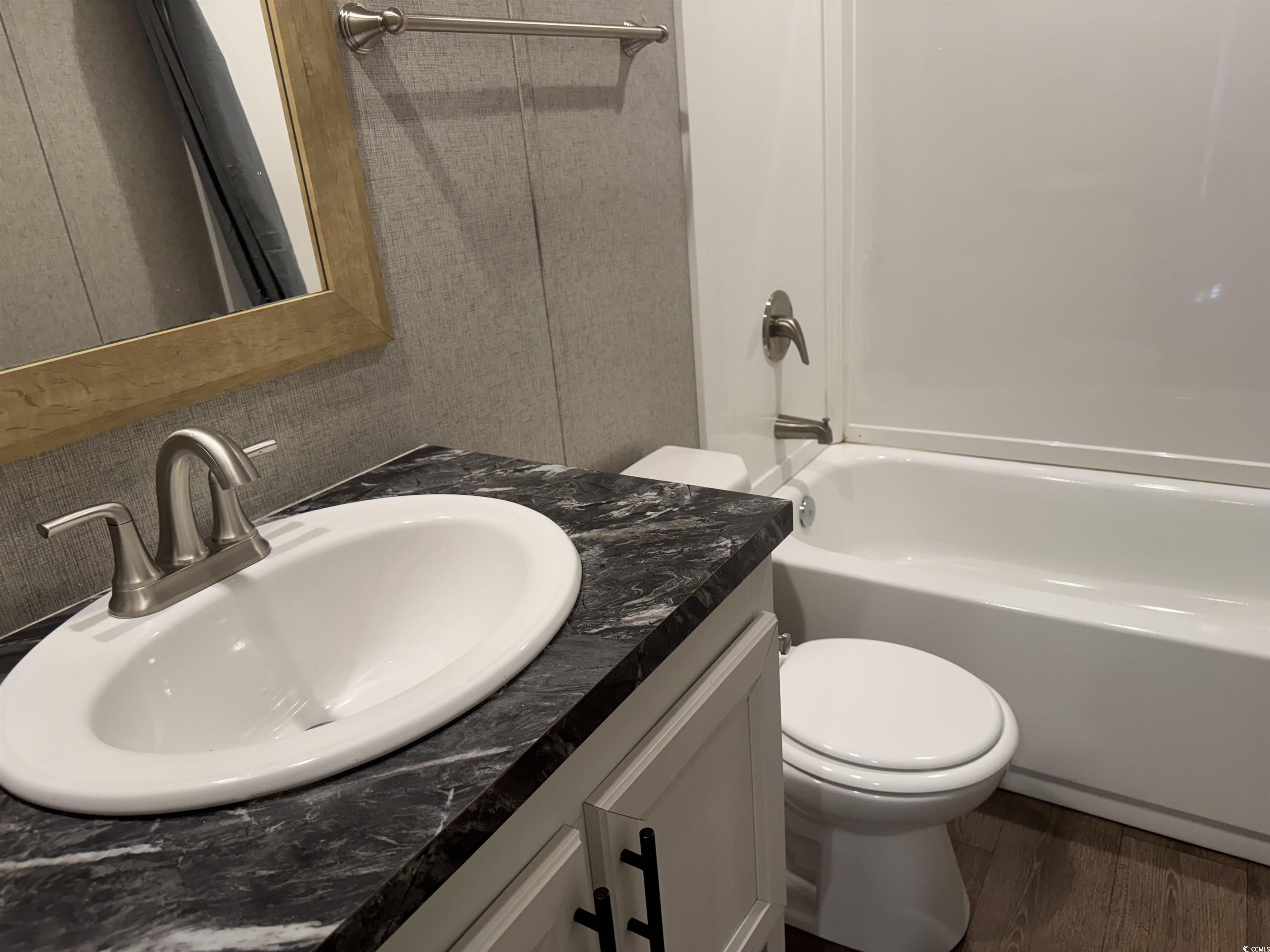 364 Jamie Road Galivants Ferry, SC 29544 - Photo 12 of 23 Bathroom featuring vanity, wood finished floors, t
