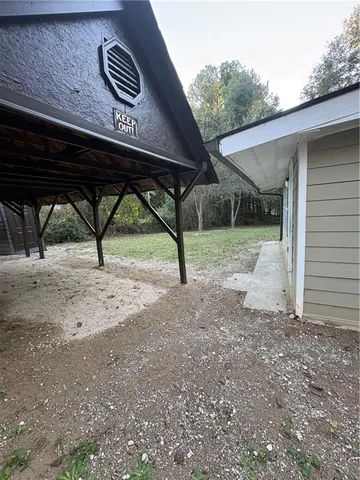 a view of outdoor space and yard