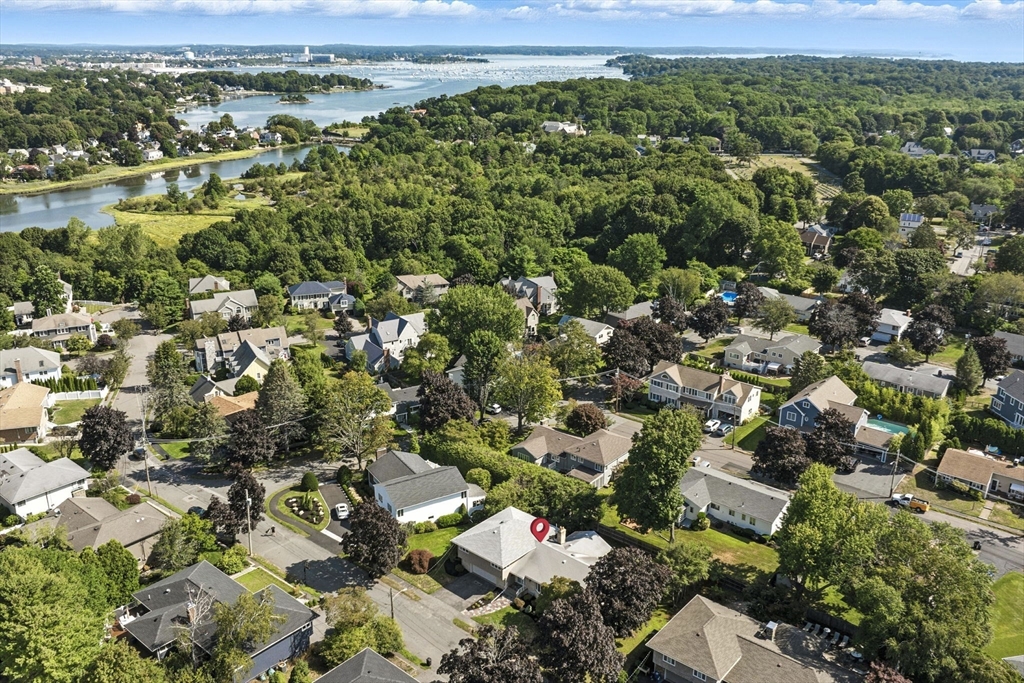 5 Yorkshire Road Marblehead, MA 01945 - Photo 37 of 37 an aerial view of a city with lots of residential buildings