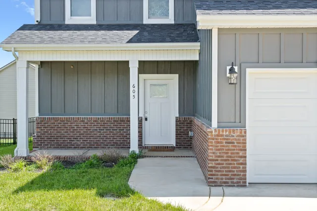 a front view of a house