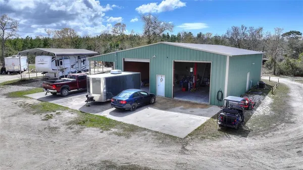 a view of a house with a patio