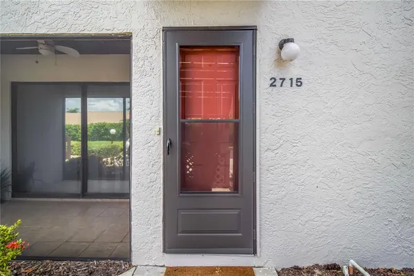 a view of front door