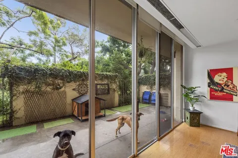 a view of porch with seating space