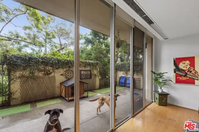 a view of porch with seating space