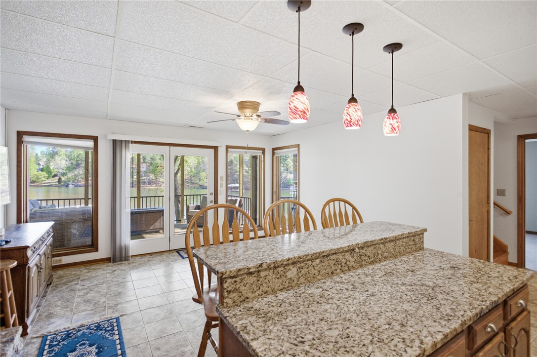 120 Farris Sandra Road West Union, SC 29696 - Photo 24 of 50 Enjoy water views from this kitchen, featuring ample counter space and a breakfast bar.