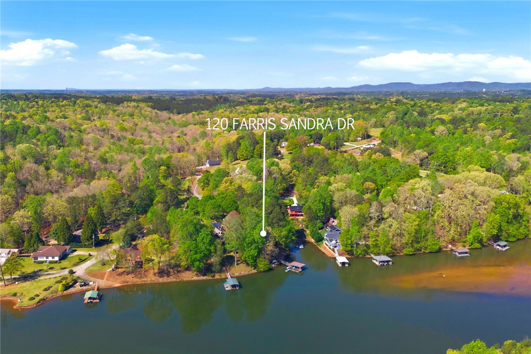 120 Farris Sandra Road West Union, SC 29696 - Photo 40 of 50 This elevated view showcases the expansive property and its private lake access.