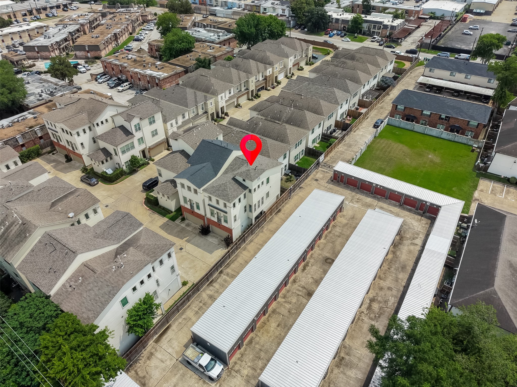 1202 Cedarpost Tree Springs Place Houston, TX 77055 - Photo 43 of 45 an aerial view of a house