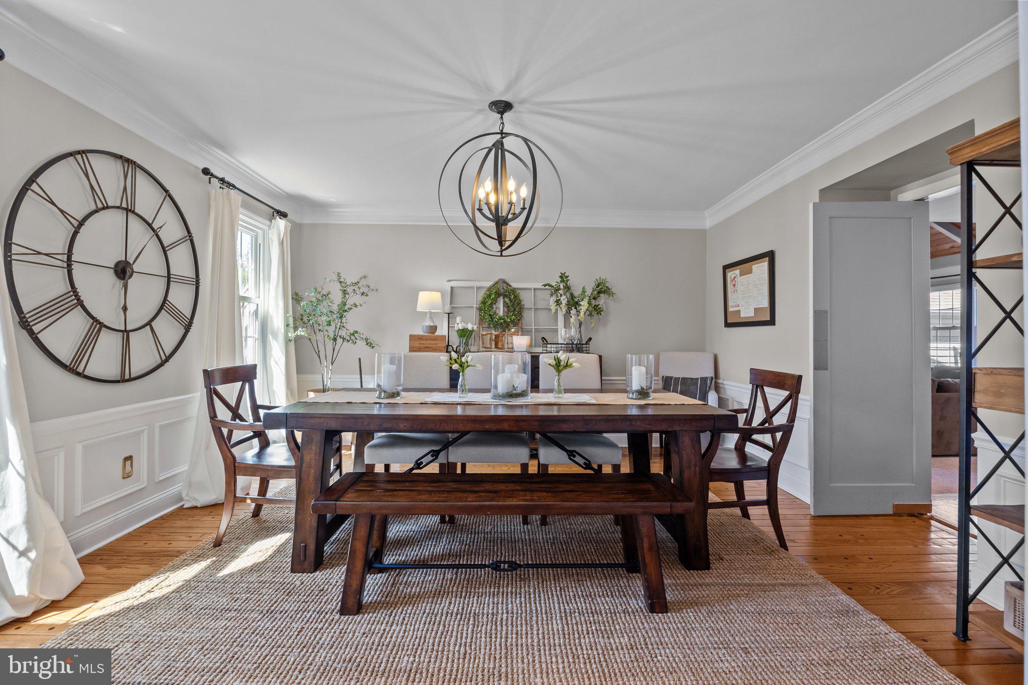 85 Brownsburg Road Newtown, PA 18940 - Photo 9 of 66 a view of a dining room with furniture window and wooden floor