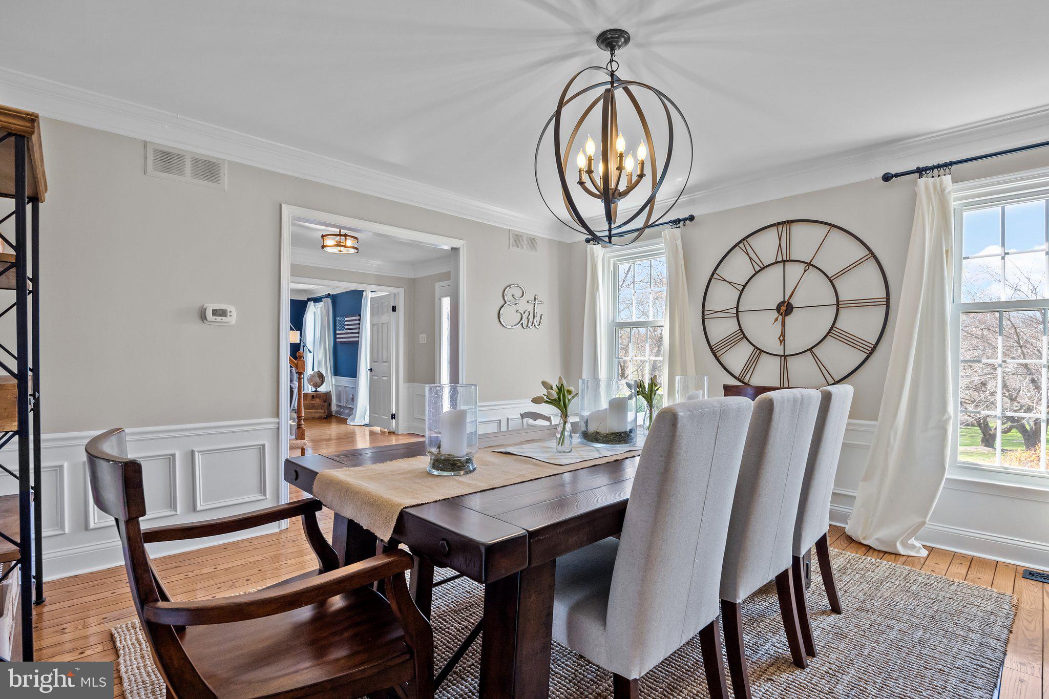 85 Brownsburg Road Newtown, PA 18940 - Photo 10 of 66 a view of a dining room with furniture window and wooden floor