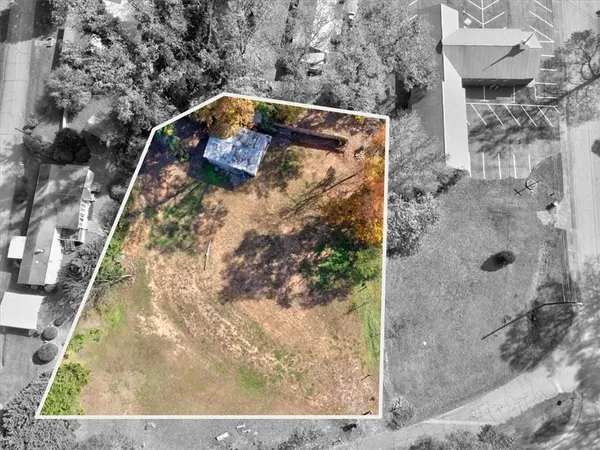 a aerial view of a house