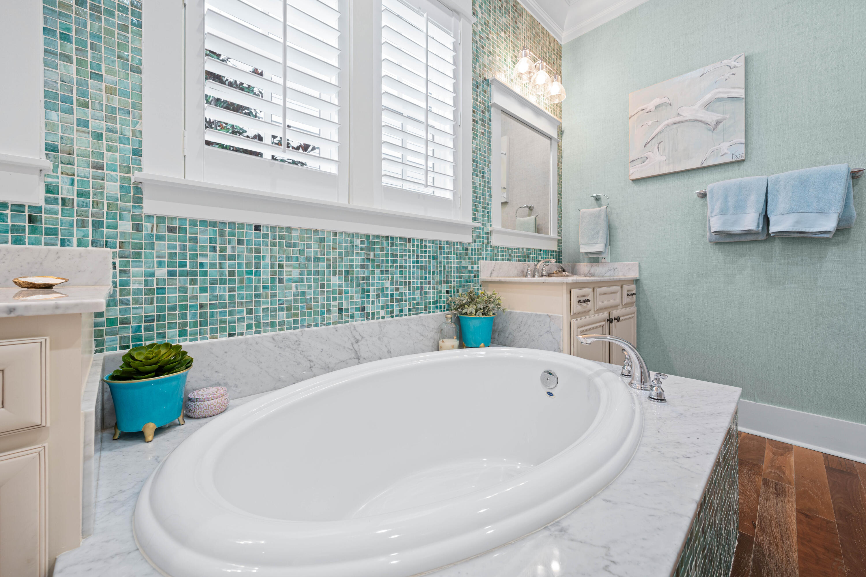 655 East Royal Fern Way Santa Rosa Beach, FL 32459 - Photo 24 of 75 a bath tub sitting in a bathroom next to a window