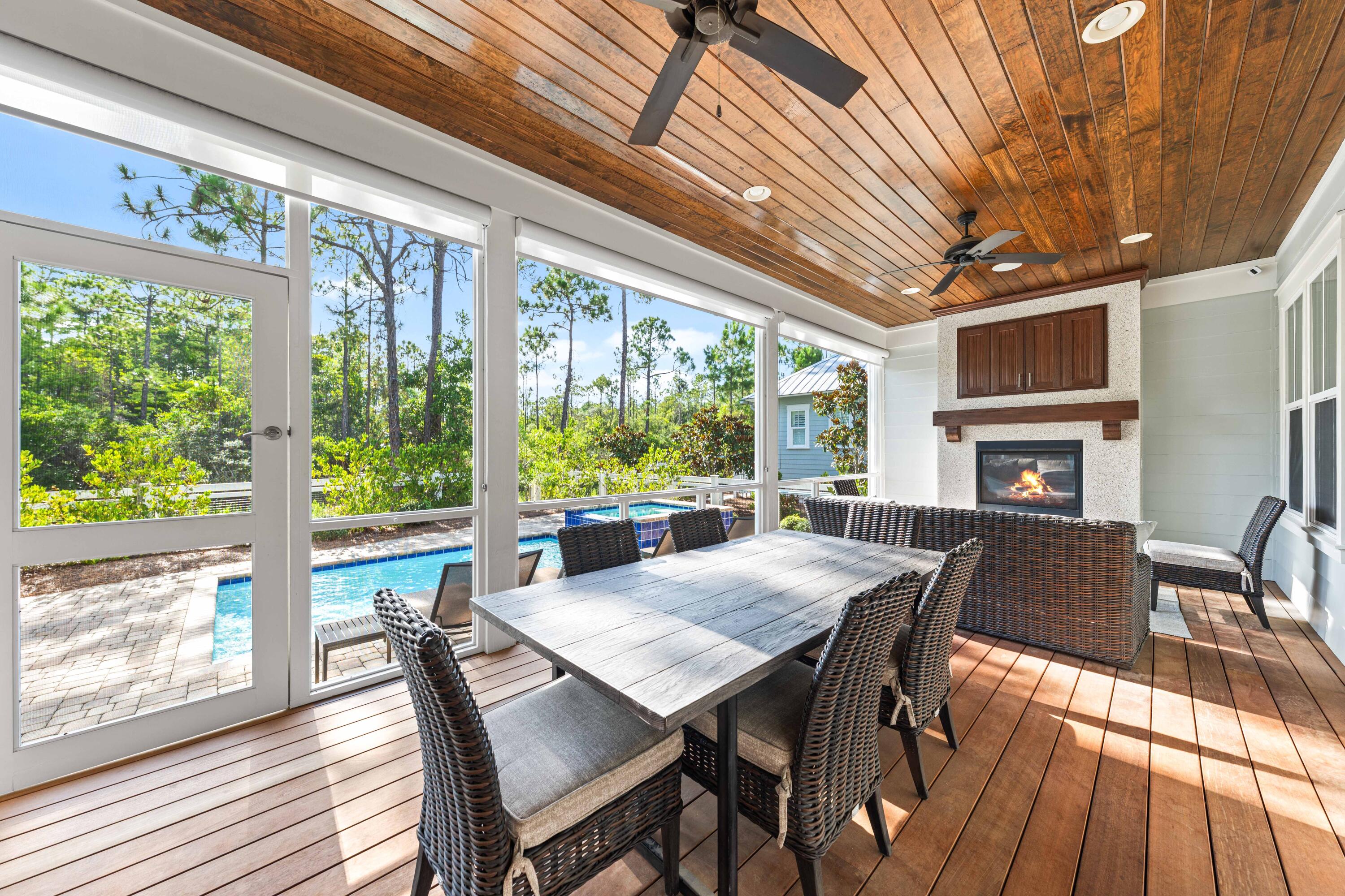 655 East Royal Fern Way Santa Rosa Beach, FL 32459 - Photo 28 of 75 a view of a dining room with furniture window and outside view