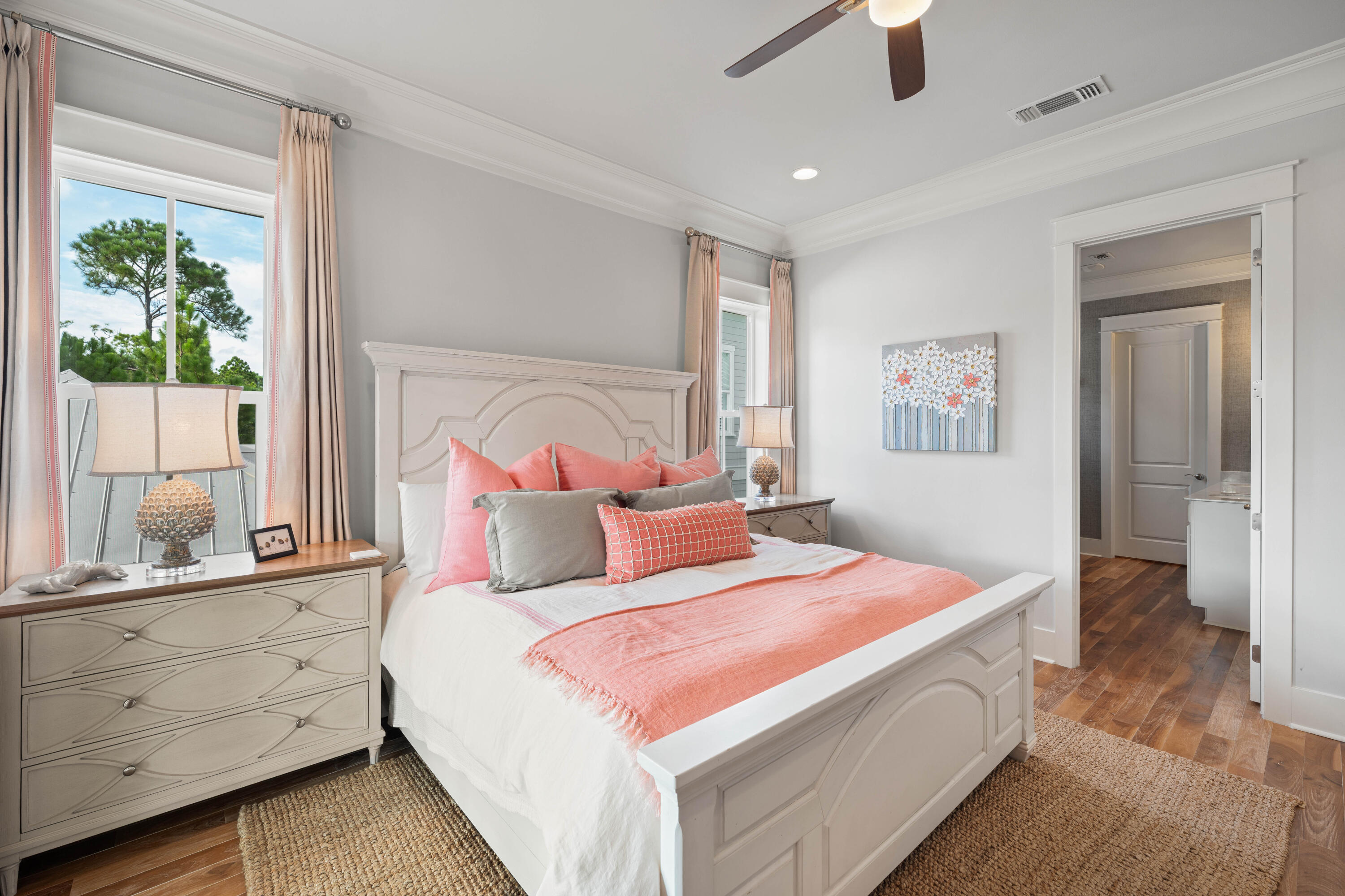 655 East Royal Fern Way Santa Rosa Beach, FL 32459 - Photo 36 of 75 a bedroom with a large bed and a window