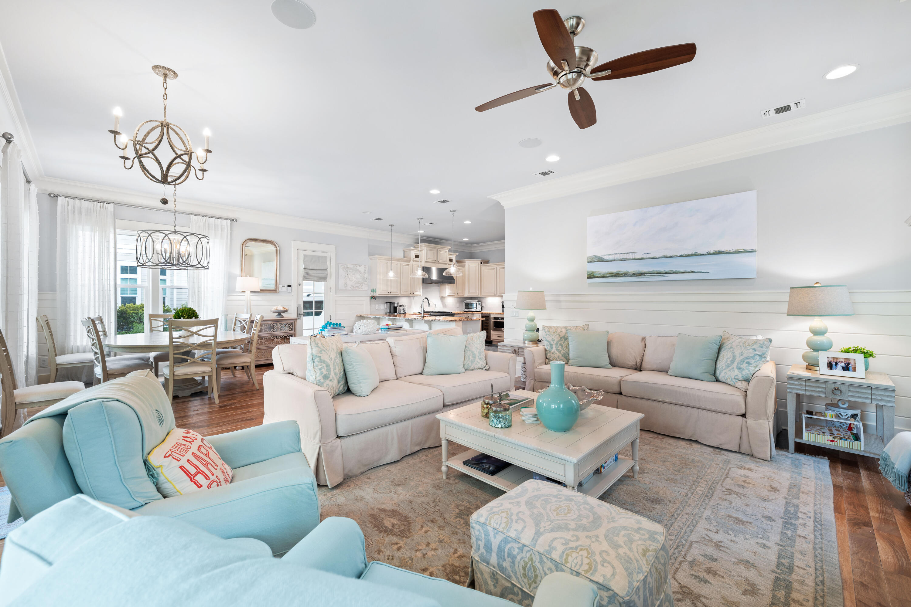 655 East Royal Fern Way Santa Rosa Beach, FL 32459 - Photo 6 of 75 a living room with furniture kitchen view and a chandelier