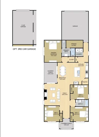 a picture of a bench in front of a door