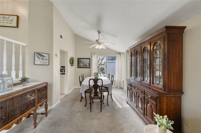 a view of a livingroom with furniture