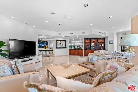 a view of a city with tall buildings