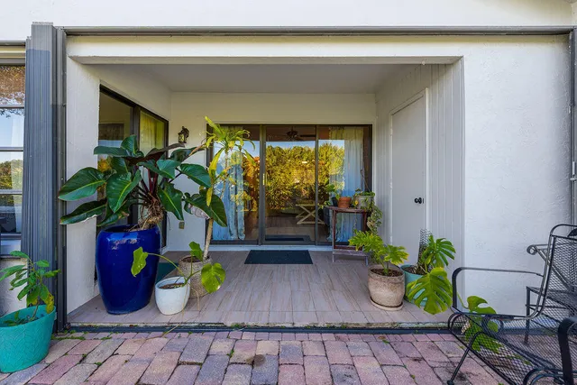 a view of a entryway door of the house