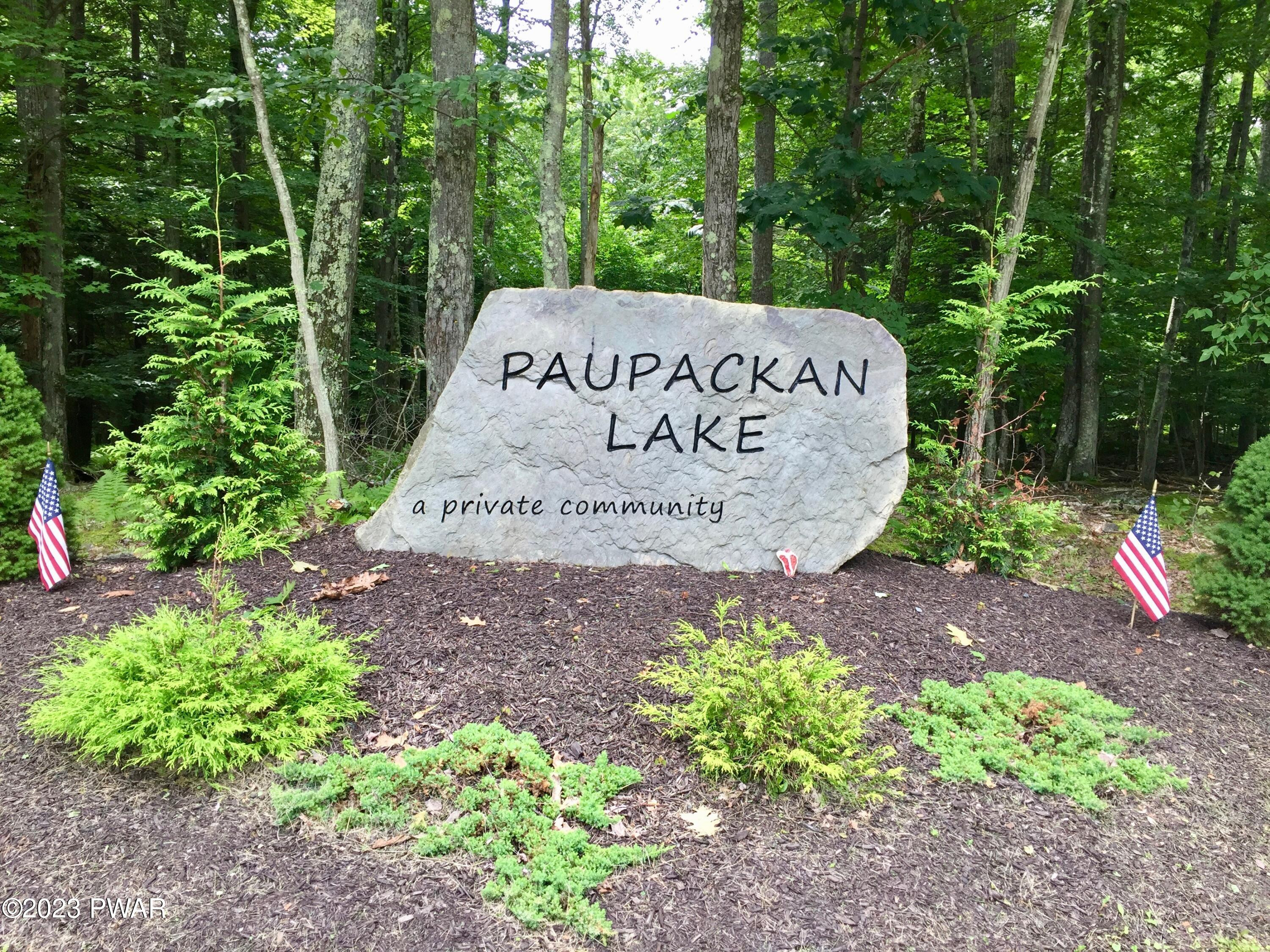 104 Sheridan Road Hawley, PA 18428 - Photo 29 of 43 1-Paupackan Lake Sign