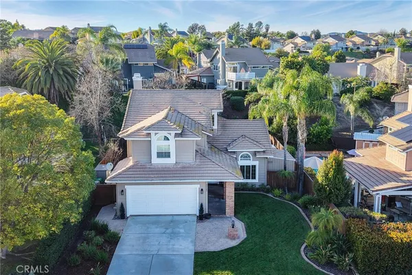 a aerial view of a house
