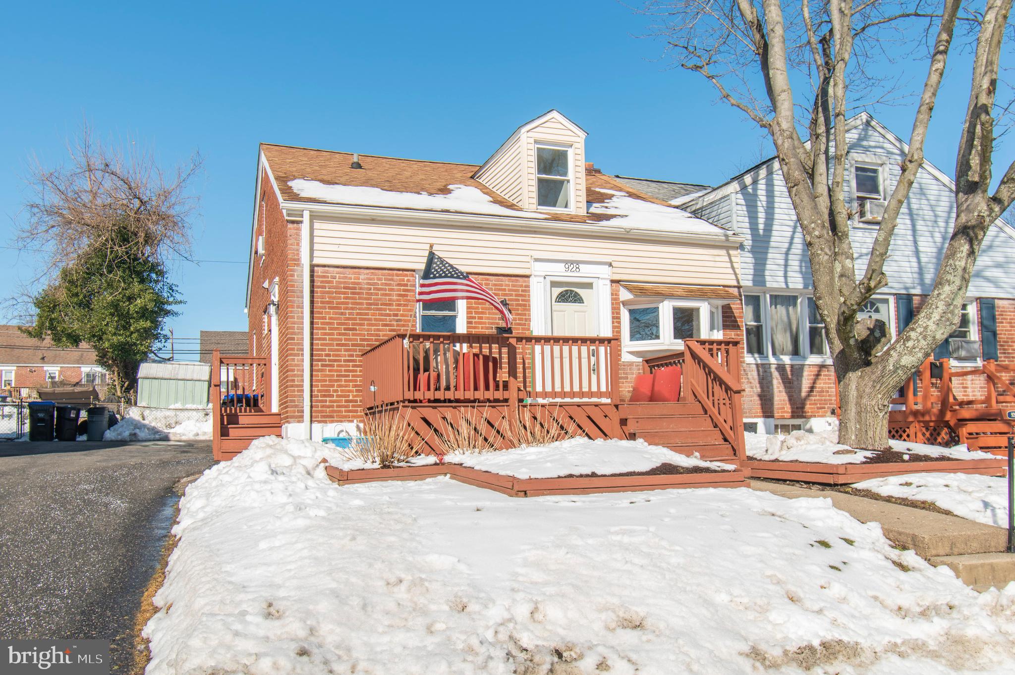 928 Kingsman Road Marcus Hook, PA 19061 - Photo 1 of 30 Adorable Brick Twin with Driveway