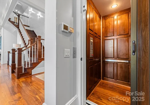 a view of a field with houses