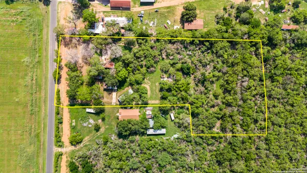 a bird view of a house