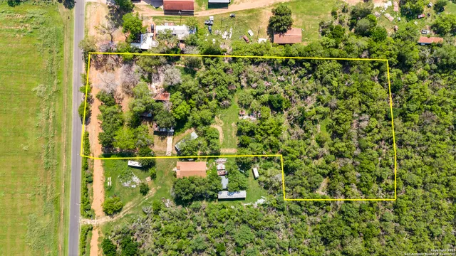 a bird view of a house