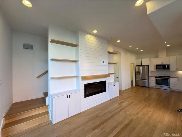 a view of kitchen and microwave