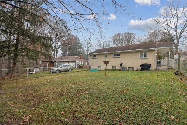 a house view with a garden space