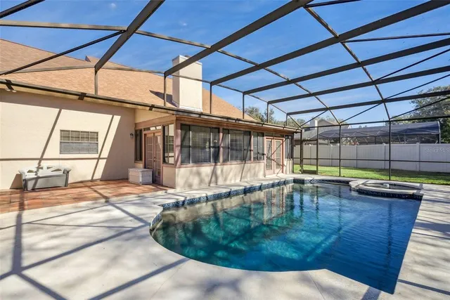 a view of a backyard of a house