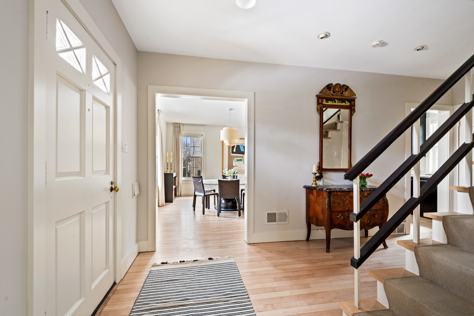 700 Park Drive Kenilworth, IL 60043 - Photo 2 of 34 a view of entryway and hall with wooden floor
