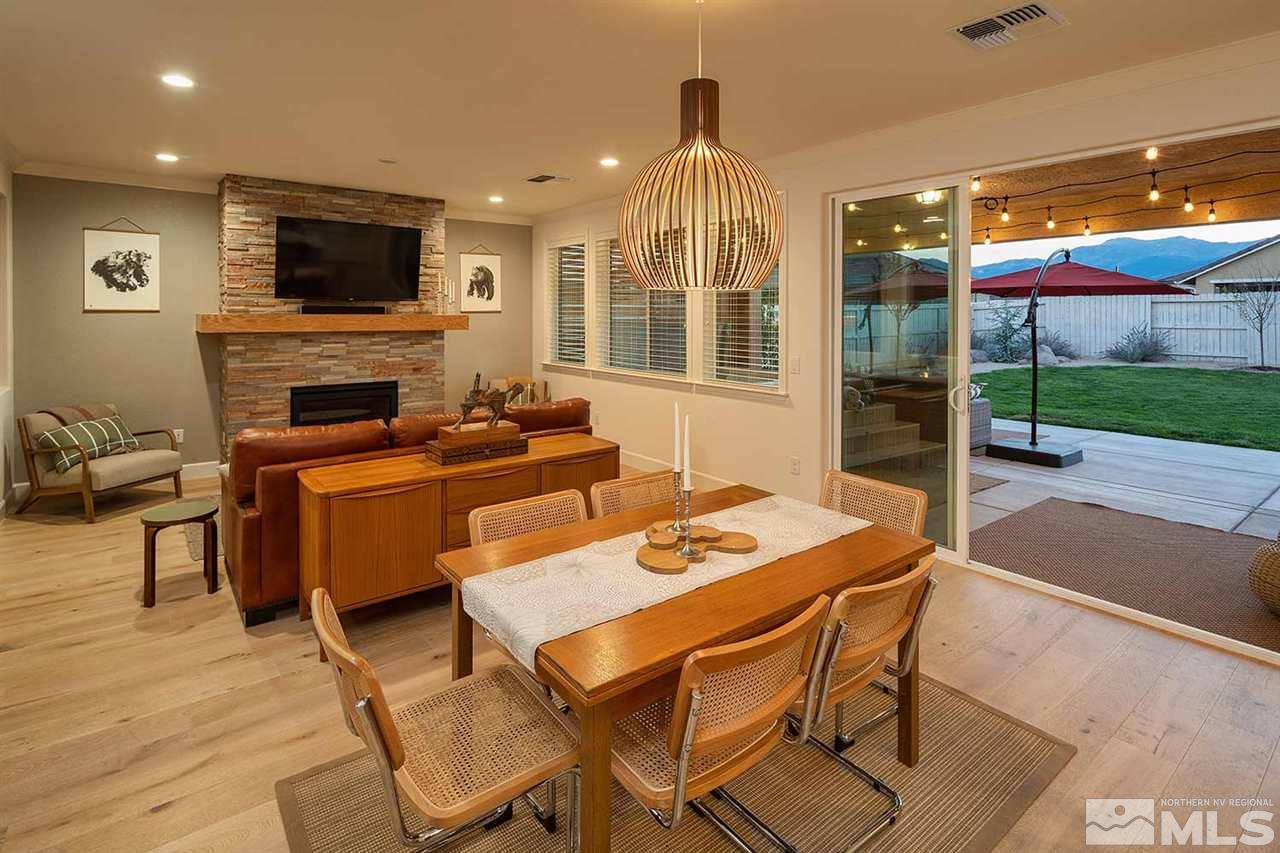9523 Tencendur Lane Reno, NV 89521 - Photo 37 of 40 a view of a dining room with furniture window and outside view