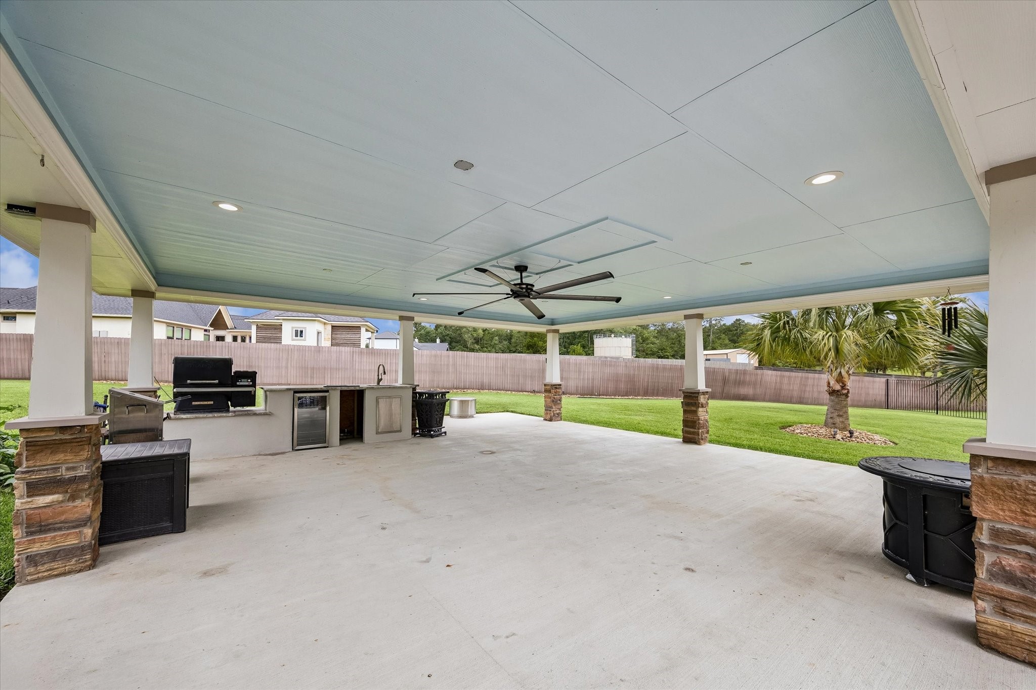 19973 Peel Road Montgomery, TX 77356 - Photo 26 of 31 Large cabana overlooking the pool and huge yard. The ultimate backyard entertainment destination!