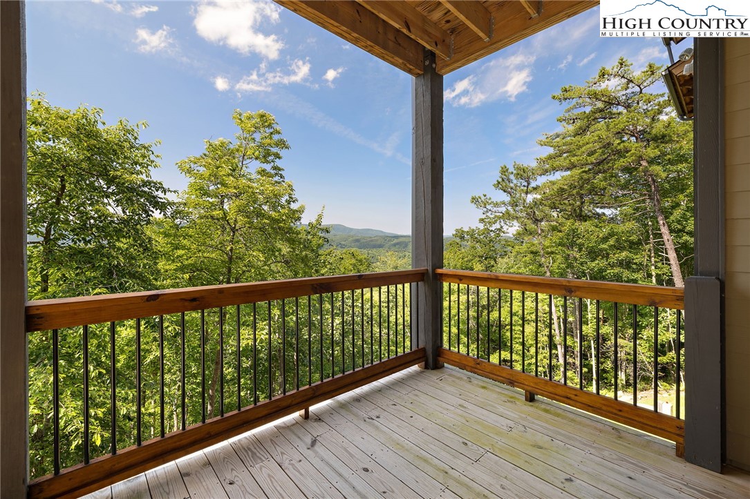 559 Marigold Road Boone, NC 28607 - Photo 34 of 46 a view of balcony with wooden floor