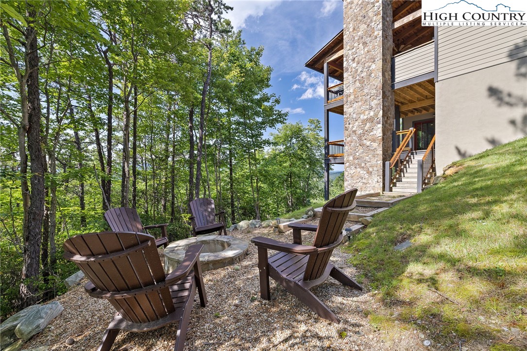 559 Marigold Road Boone, NC 28607 - Photo 35 of 46 a view of backyard with outdoor seating and green space