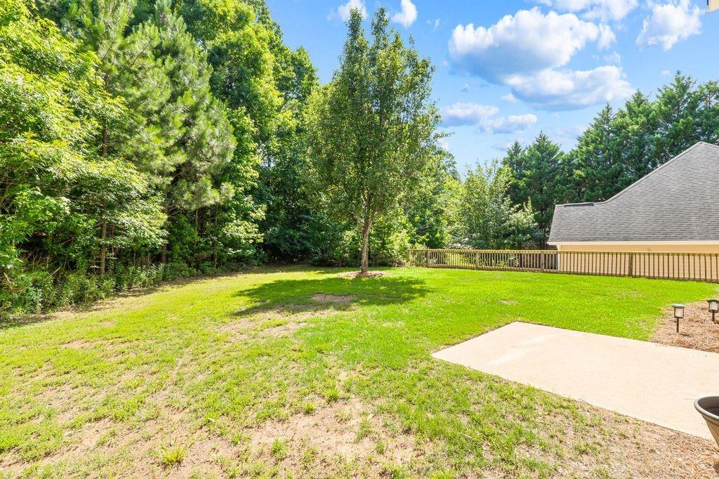 473 Greyhawk Way Fairburn, GA 30213 - Photo 29 of 34 a view of a backyard with large trees
