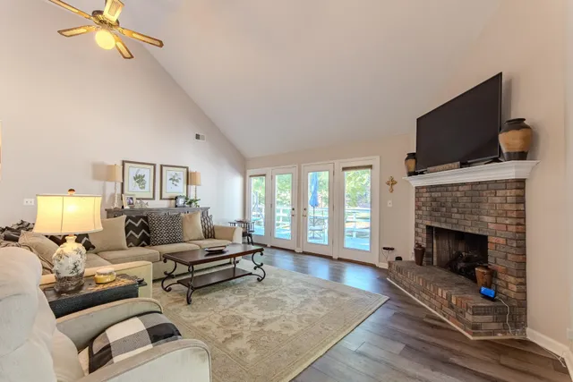 a living room with furniture or fireplace and a flat screen tv