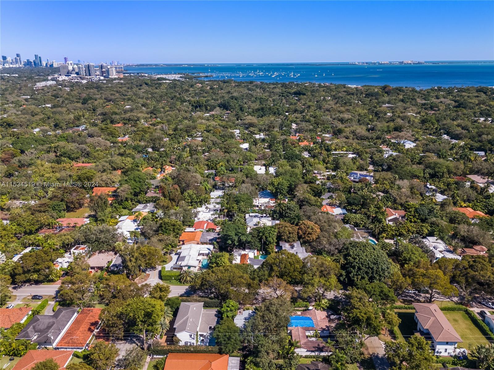 3871 South Le Jeune Road Miami, FL 33146 - Photo 45 of 49 a view of a city with an ocean