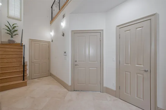 a view of an empty room