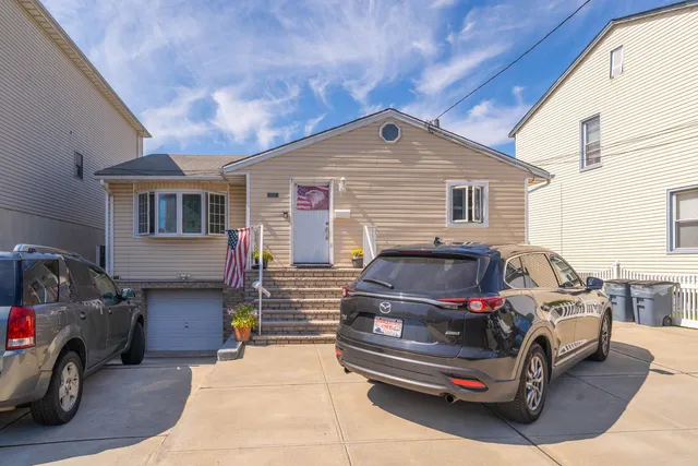 a car parked in front of house