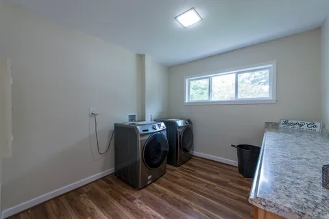 a room with storage and utility
