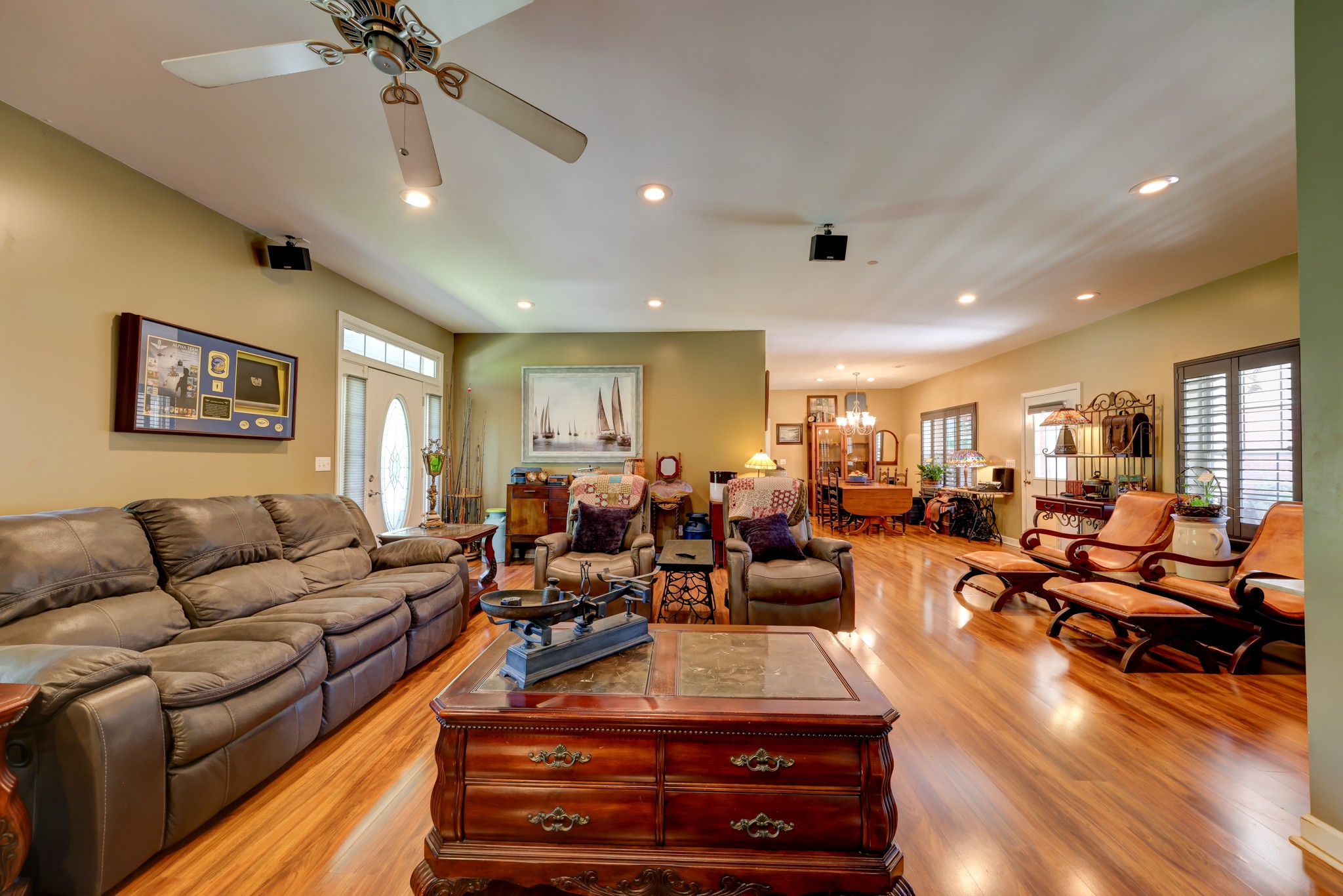 2251 Davidson Graveyard Road Clarksville, TN 37043 - Photo 26 of 78 a living room with furniture kitchen view and a large window