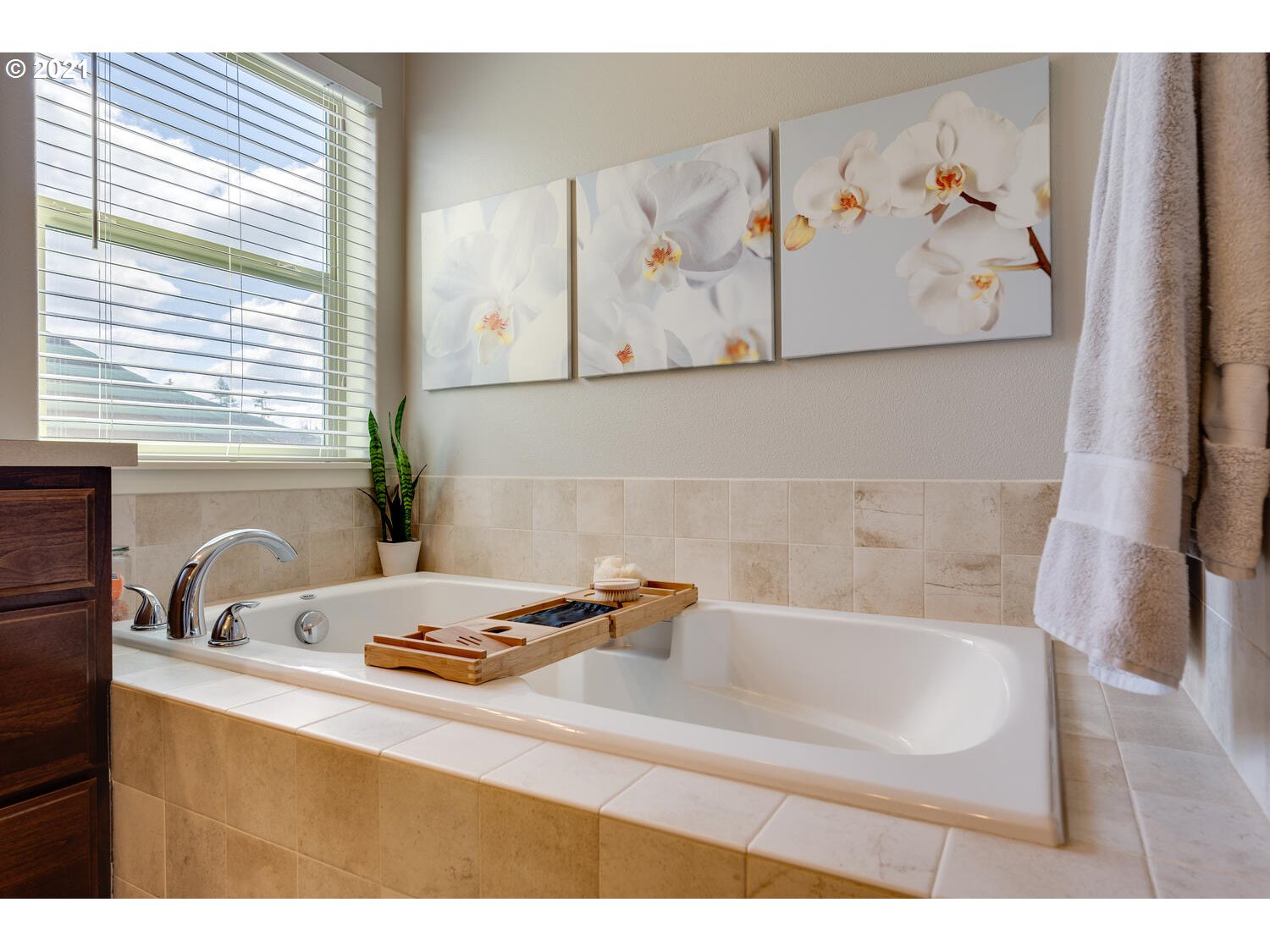 2314 South Wind River Way Ridgefield, WA 98642 - Photo 15 of 19 a bathroom with a bathtub and a window