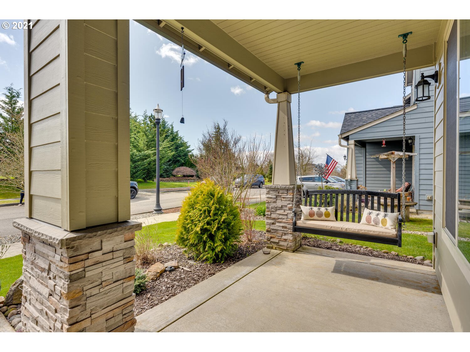 2314 South Wind River Way Ridgefield, WA 98642 - Photo 18 of 19 a view of a porch with furniture