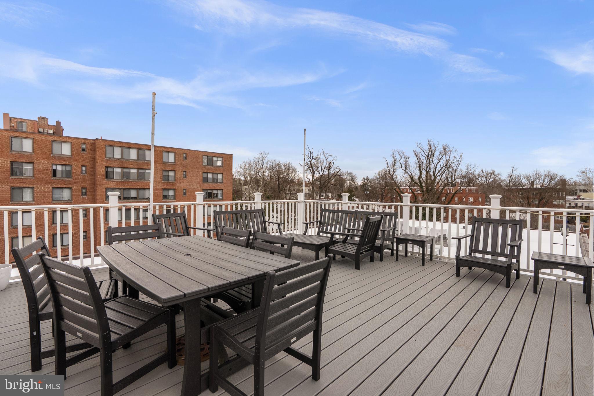 3900 Tunlaw Road Northwest, Unit 101 Washington, DC 20007 - Photo 25 of 28 Rooftop deck for your enjoyment
