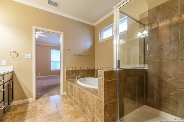 a view of empty room with windows