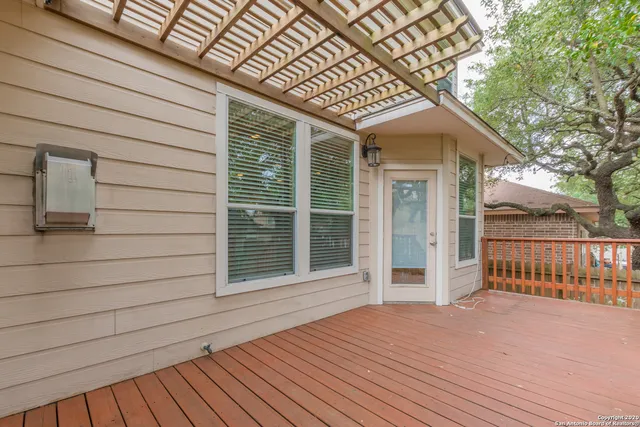 a house view with a garden space